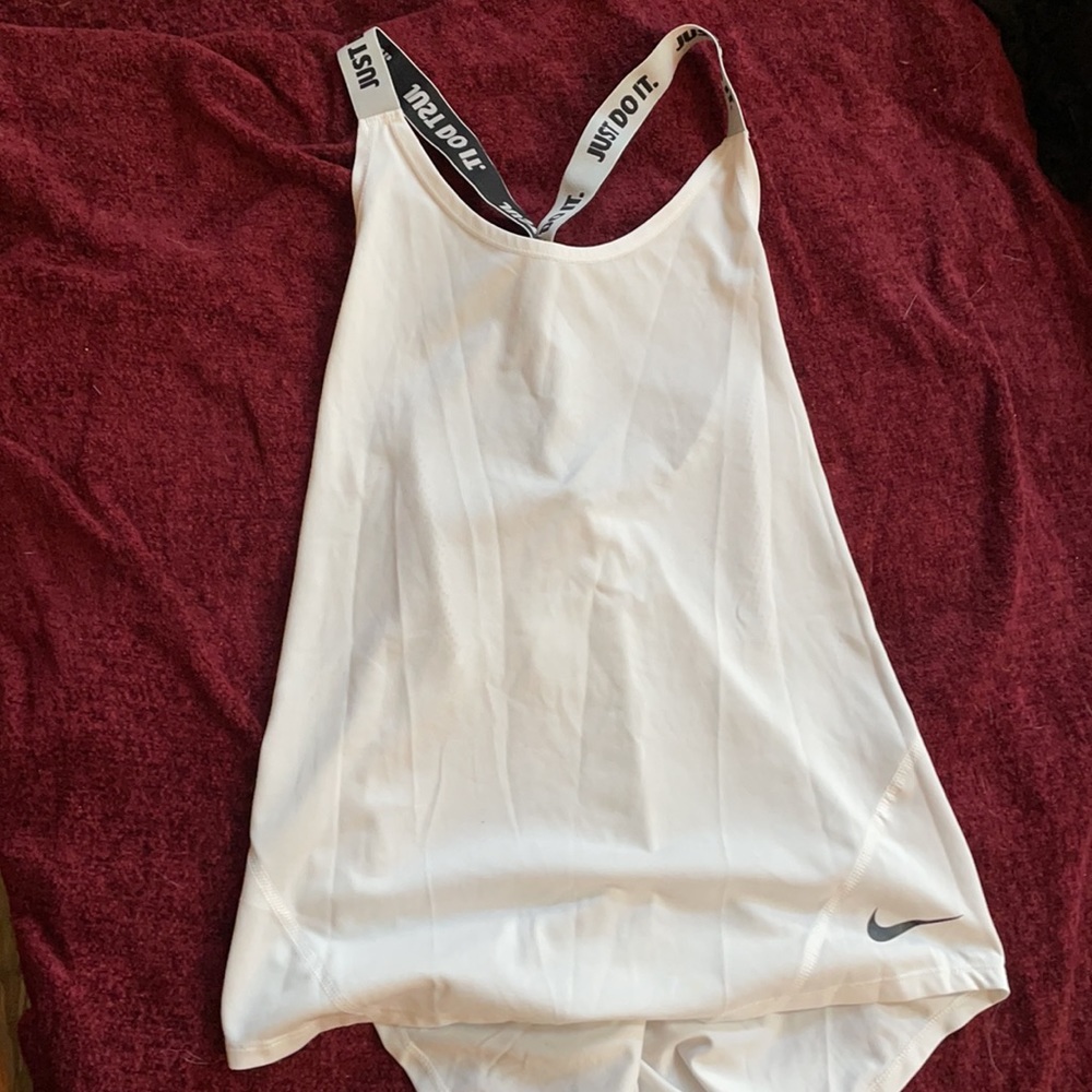 White Nike tank